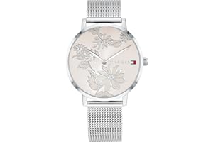 Tommy Hilfiger Montre Analogique à Quartz pour Femme avec Bracelet en Acier Inoxydable avec Bracelet en Acier Inoxydable - 1781920