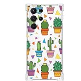 PrintiFy Samsung Galaxy S22 Ultra Uyumlu Water Color 4 Baskılı Şeffaf K&ouml;şe Korumalı Antişok Kılıf