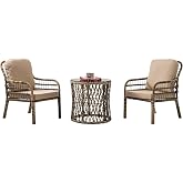 ReHome Capri Swing Pisa Tekli Rattan Bah&ccedil;e Balkon Oturma Grubu A&ccedil;ık Kahve 703