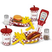 Casdon Heinz Ensemble Petit-Déjeuner Complet – 20 Pièces Avec Grille-Pain Et Ketchup Interactifs, Dès 2 Ans