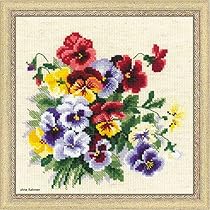 RIOLIS - Viola 792, Punto croce 13x16cm, Punto croce kit da