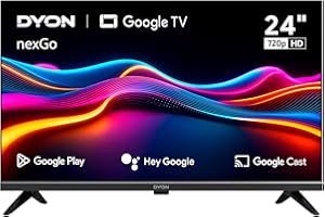 DYON nexGo 24H Smart TV – 24 Zoll (60 cm) HD Google TV mit Sprachsteuerung, Google Assistant, Play Store, Chromecast, Triple Tuner, Netflix, Prime Video & YouTube [Modell 2025]