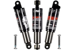 CNCLOL Mountain Bike Rear Shock 120mm/125mm/150mm/165mm/185mm/190mm/200mm,Bicycle Back Shock Absorber- Hydraulic Rear Suspension Shock for Mtb/Mt/ebike/Dmn/Electric scooter.