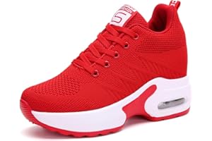 AONEGOLD Sneakersy koturny trampki dla kobiet buty do biegania siłownia fitness spacery sportowe sznurowane buty na co dzień