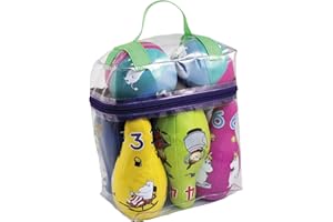 Barbo Toys – Mumin Bowling Set - Für Kinder ab 12 Monaten/ab 1 Jahr - Moomin Spielzeug – Kegelspiel mit 2 Softbällen und 6 Softkegeln - Kinderspielzeug für Indoor-Bowling – Mumins Tal