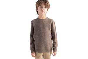 Chanyarn Garçon Fille 100% Laine Mérinos Pull 2025 Automne-Hiver Prêt-À-Porter Col Ronde Manches Longues Pull en Tricot