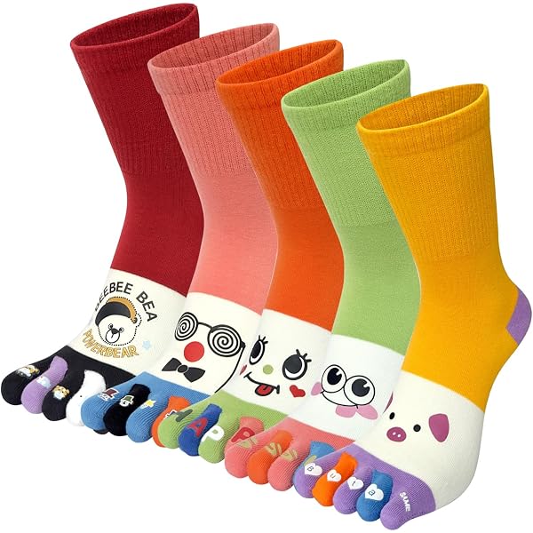 Socquette antidérapantes à 5 doigts pour le yoga, pilates, la maison Socquette antidérapantes à 5 doigts pour le yoga, pilates, la maison