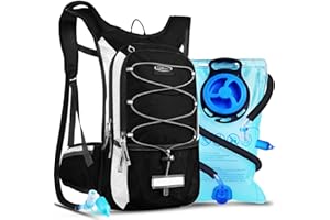 Lunidry 15L Mochila de Hidratación con 3L Bolsa, Mochila Almacenamiento Compartimiento para Running Trail Ciclismo Bicicleta Senderismo, Mochila Hidratación para hombresy Mujeres