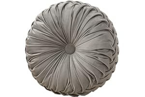 aromm Redondo Cojines para Silla Cojín del Asiento Espuma Viscoelástica Waschbar para Madera o Taburetes Metálicos Gris