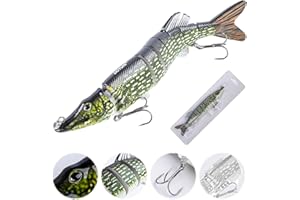 Goture Slow Sinking Bass Fishing Lure - 1/3 Pcs for Freshwater and Saltwater, Lifelike Swimbait for Trout Crappie, 5/8 Inches