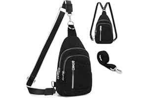 Travistar Brusttasche Damen Sling Bag Herren Mittelgroß 2 in 1 Rucksack Damen Klein mit 2 Abnehmbare Schultergurte, Cord Crossbody Bag Damen Umhängetasche Handtasche Schultertasche Diebstahlsichere