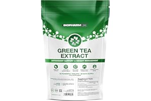 BIOPHARM-X Green Tea Extract 450mg (9000mg Dry Herb Equivalent) – High Strength Pure Green Tea Tablets – 60 Tablets