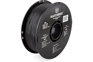 HATCHBOX ABS 3D Printer Filament, Dimensional Accuracy +/- 0.03 mm, 1 kg Spool, 1.75 mm, Black