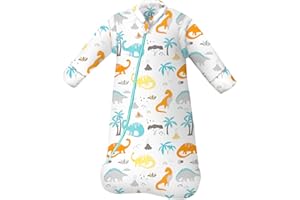 MIKAFEN Saco de Dormir para bebés, 3,5 TOG, Saco de Dormir para bebés Infantil de algodón orgánico, Diferentes tamaños Desde el Nacimiento hasta los 4 años