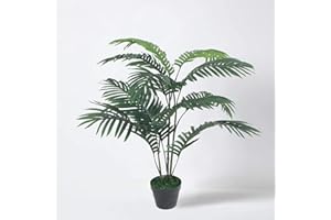 TRADALA ARTIFICIAL TREES Tradala 3’ Lush Artificial Tree Palm 90cm / 3ft Tall with Real Wood Trunk - For Home Living Room Indoors