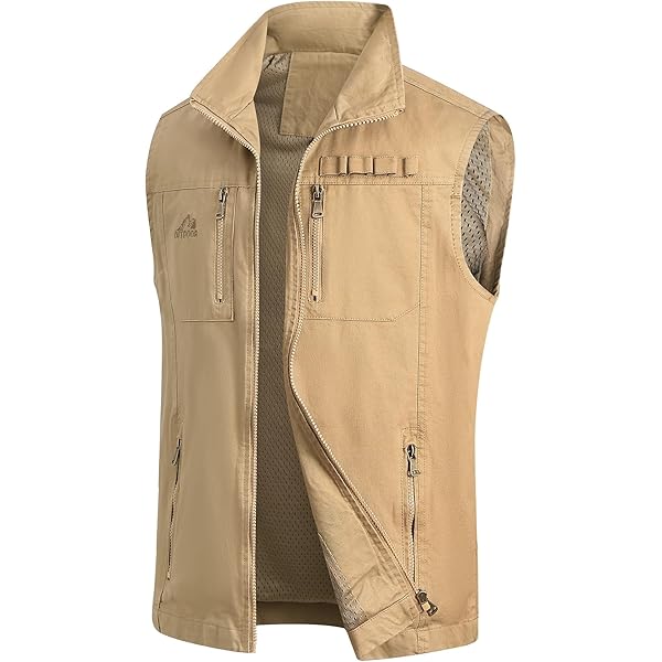 MeiLayM Heren Outdoor Zomer Lichtgewicht Multi-pockets Vest Mannen MeiLayM Heren Outdoor Zomer Lichtgewicht Multi-pockets Vest Mannen
