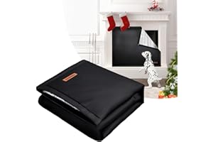 TOHONFOO Fireplace Cover - 34 x 29 in Fireplace Draft Stopper Stops Heat Loss- Fireplace Blanket Keep Drafts Out to Save Energy