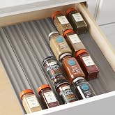 YouCopia SpiceLiner Baharat Rafı &Ccedil;ekmece D&uuml;zenleyici (Universal Fit 10' Rulo), Gri