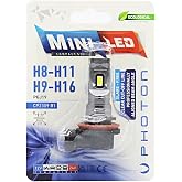 Photon H11, H8- H9-H16 Mini Compact LED Headlight Bulb, 12V/24V, PGJ19 Socket (1 Piece)