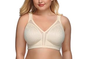 DotVol Femme Soutien-Gorge correcteur de Posture Avant sans Fil Bra Minimiseur Confortable