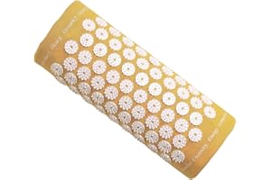 ‎SHAKTIMAT ShaktiMat [Das Original seit 2007 Akupressurkissen für Beginner zur Entspannung für Schulter, Nacken, Kopf, Ethische Handarbeit, gelb