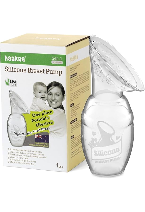 Extracteur Lait Manuel Tire-Lait Manuel KOAHDE - Silicone Transparent, Collecteur De Lait Naturel - Sans BPA, Stérilisable - Allaitement Facile Tire Lait Main Libre