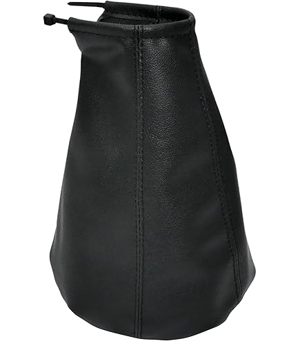 Soufflet De Levier De Vitesse En Simili Cuir Noir Avec Coutures Bleues - Compatible Boîte Manuelle | Pour Redonner Un Look Neuf à L'habitacle