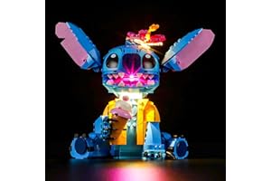 BRIKSMAX Zestaw oświetlenia LED do Lego-43249 Stitch - kompatybilny z zestawem klocków Lego Disney - nie zawiera zestawu Lego
