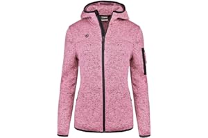 Izas - Chaqueta Polar para Mujer - Chaqueta con Cierre y Bolsillos de Cremallera - Chaqueta Térmica de Capucha de Rápido Secado - Ideal para Actividades al Aire Libre - Alder