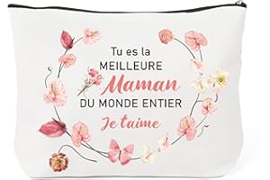 SERENEGLOW Idee Cadeau fete des Meres Cadeau Maman Original Trousse de Toilette Femme Cadeaux Maman Belle Maman Surprise Cadeaux Belle Mere Anniversaire fete des Mere Fille Noël Saint Valentin Trousse Maquillage