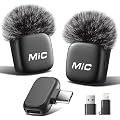 WARM BOX Micro Cravate sans Fil – Plug & Play,Parfait pour TikTok & Vlogs | Micro Cravate 10g,Fixation Magnétique,Réduction De Bruit,30M Portée,Sac de Rangement Inclus.Compatible iPhone/Android/PC