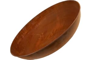 ‎ROSTIKAL Rostikal Pflanzschale Metall Vintage - Ø 53 cm - Handgefertigte Deko Rost-Schale zum Beflanzen - Langlebig & Wetterfest - Hochwertige Gartendeko für Garten, Balkon, Terrasse