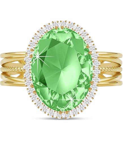 Bellitia Jewelry Anello Regolabile Donna Argento 925 Placcato in Oro, Anello Multicolore di Fiori con Diamante Simulato Zirconi Cubici, Anelli Fidanzamento Anniversario Promessa Regalo Ragazza