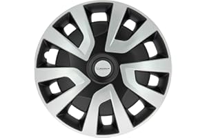 MICHELIN 009133 Lot de 4 enjoliveurs 15" Pouces - Spécial Utilitaires, SUVs, Camping Car - Fixation Adaptée aux Jantes Bombées - Résistants aux Chocs et aux Intempéries - Faciles à Installer