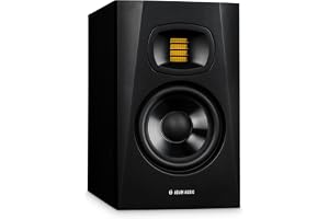 ADAM AUDIO T5V Högtalare, Svart, En Storlek | 2-vägs, U-ART-diskant, 5-tumsbaselement, 70 W, 45 Hz–25 kHz, 106 dB SPL per par, XLR/RCA, Low/High Shelf-EQ