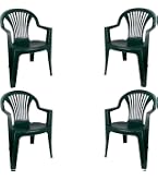 Silla De Jardín Apilable Monobloque Spetebo - Antracita, Aspecto Ratán, Plástico Resistente
