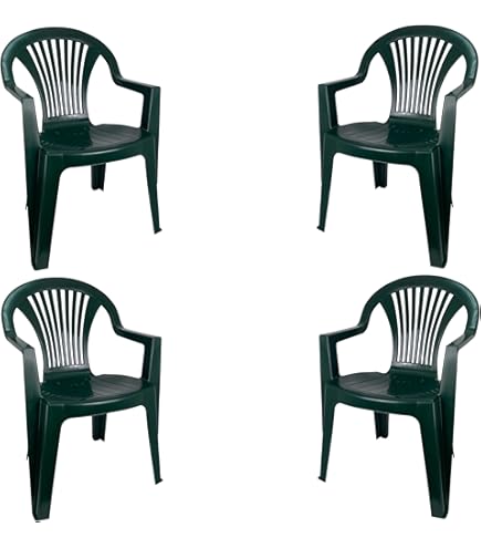 Sillas Jardin Sillas Plásticas Apilables GLIFE Blancas