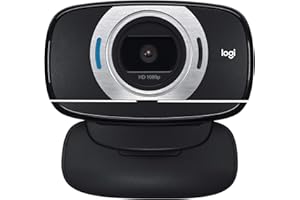 ‎LOGITECH Logitech C615 Mobile Webcam, Full-HD 1080p, Autofokus, 78° Sichtfeld, 360° Schwenkradius, Belichtungskorrektur, USB-Anschluss, Für Skype, FaceTime, Hangouts, etc., PC/Mac/ChromeOS/Android - Schwarz