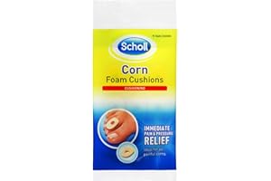 DR. SCHOLL'S Scholl Corn Foam Cushions, 9 Pads - Corn Pain and Pressure Relief Pads, Comfortable Padding with Adhesive
