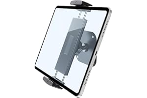 Lucrave Tablet Wandhalterung aus Aluminium - 360° Drehbar, Verstellbar, Kompatibel Mit iPad Pro/Mini, Galaxy Tab, Surface Pro, Kindle, Alle 4,7-13"