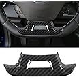 CheroCar for Chevrolet Camaro Steering Wheel Trim Decoration Cover Interior Accessories for Chevrolet Camaro 2017-2022 (Carbon Fiber)
