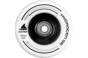 Rollerblade 80 mm Ilq9 Wheel Bearing Hydro Se Ruedas, Adultos Unisex, Color Blanco, EA