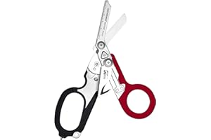 Leatherman Raptor Rescue - Forbice Pieghevole per Interventi di Emergenza con Tagliacinture e Rompivetro - Rosso/Nero