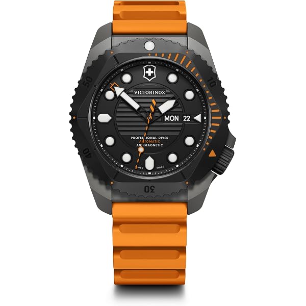 Victorinox Dive Master 500 Analog Orange Dial Men display picture 3