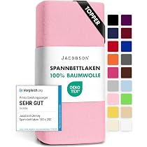 Spannbettlaken-Set Für Mädchen, Rosa Mit Schleifen & Glitzer, Verträumtes Design – Für Kinder, Erwachsene, Bettgröße Wählbar