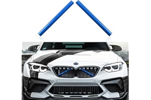 OYDDL 2 pieces front grille insert strips radiator grill trim compatible with BMW F20 F21 F22 F23 F44 F45 F46 F30 F31 F34 F32 F33 F36 G30 G38 G32 G11 G12 F25 G. 01 F26 G02 G05 Car Accessories (A, Blue)