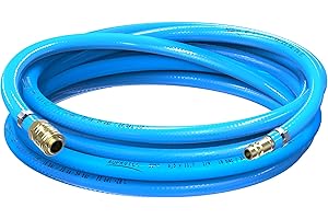 AUPROTEC Tuyau à air comprimé de sécurité - jeu de tuyau + raccord rapide choix: (3m mètre, Ø intérieur: 6mm)