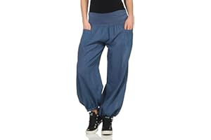 MALITO MORE THAN FASHION Malito Pantalones de Tela Pantalón Bombacho Ocio Deportes 17633 Mujer Talla Única