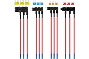 JatilEr Stromdieb 12 Stück, Stromdieb Sicherung Kfz Standard/Mini/Mikro2/Niedriges Profil Stromdieb Kfz 4 Typen ATO ATC ATM APM Stromdiebe Kfz mit Kfz Sicherung für Auto Lkw Boot