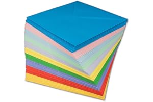 ‎COLOURS 4-YOU BY GLÜXX-AGENT 50 quadratische Briefumschläge Bunt Mix - 100 g/m² Kuvert Ohne Fenster 15,5 x 15,5 cm - Nassklebung spitze Klappe - Umschläge Paket farbig zur Taufe - Glüxx-Agent